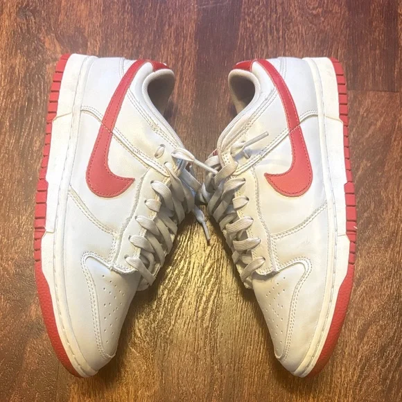 Men’s nike dunk low vast grey varsity red - Picture 4 of 10